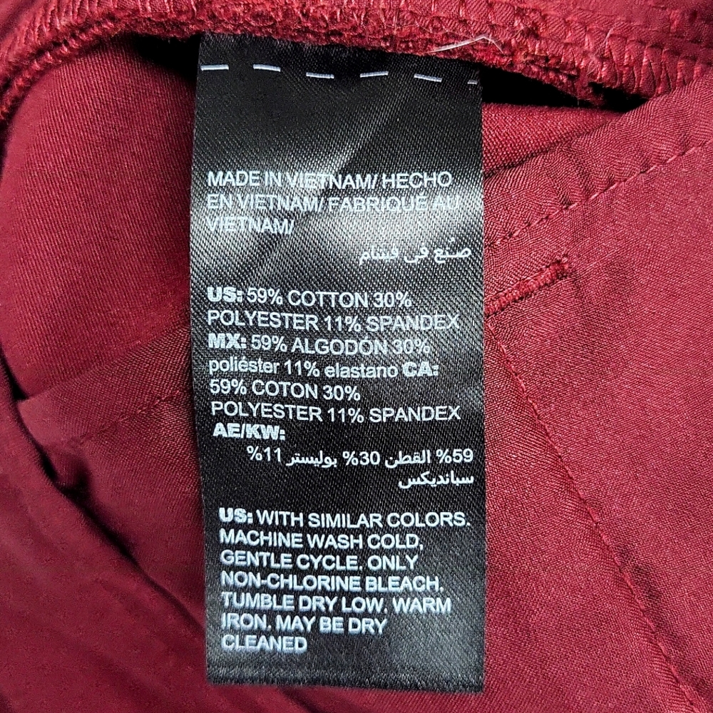 WHBM THE SLIM ANKLE MAROON SIZE 2 - Picture 4 of 7